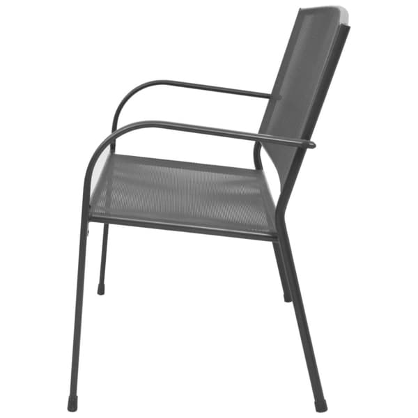 Trädgårdsbänkar - Living Trädgårdsbänk 108 cm stål och nät antracit