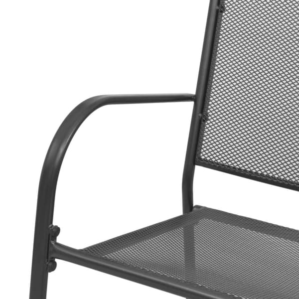 Trädgårdsbänkar - Living Trädgårdsbänk 108 cm stål och nät antracit