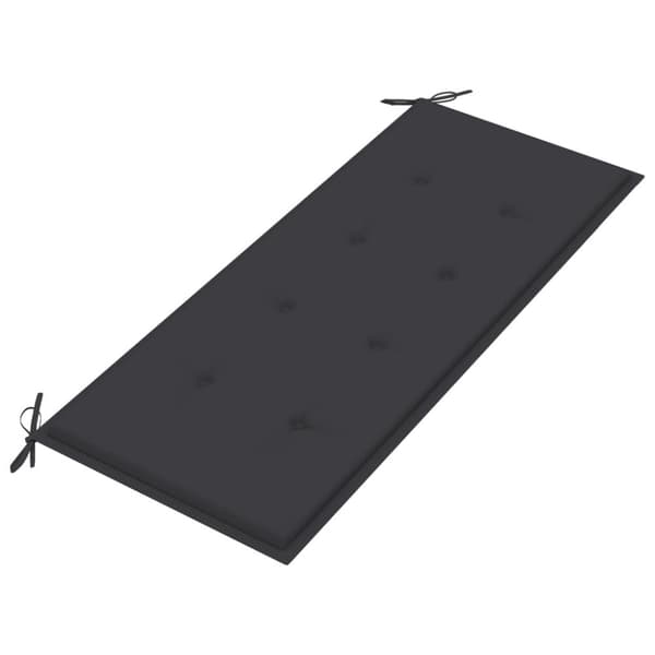 Puutarhapenkit - Living Batavia-penkki 120 cm antrasiitti tyyny 120 cm täysi tiikki