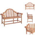Miniatyrbild 1 av 9: Trädgårdsbänkar - Living Trädgårdsbänk 127x58,5x92,5 cm massiv teak