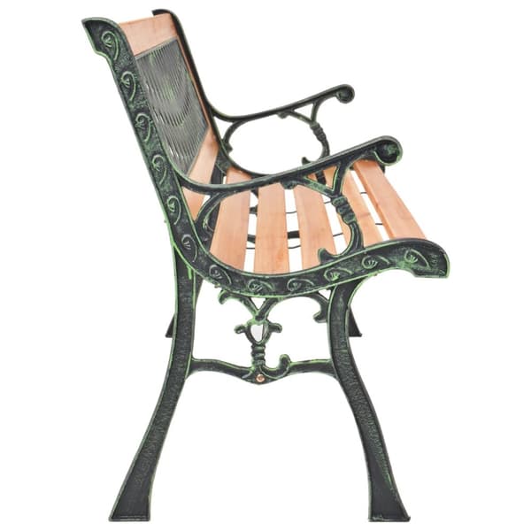 Trädgårdsbänkar - Living Trädgårdsbänk 116 cm gjutjärn och massivt granträ