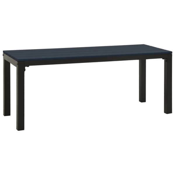 Havebænke - Living havebænk 110 cm stål og WPC sort