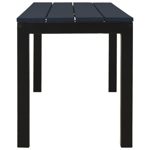 Havebænke - Living havebænk 110 cm stål og WPC sort