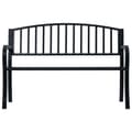 Miniatyrbillede 3 af 8: Havebænke - Living havebænk 125 cm stål sort