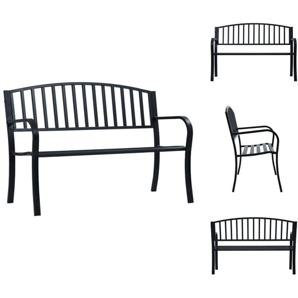 Havebænke - Living havebænk 125 cm stål sort