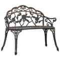 Miniatyrbillede 2 af 8: Havebænke - Living bistrobænk 100 cm bronzestøbt aluminium