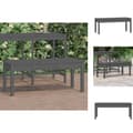 Miniatyrbillede 1 af 9: Havebænke - Living havebænk 109x44x45 cm massivt fyrretræ grå