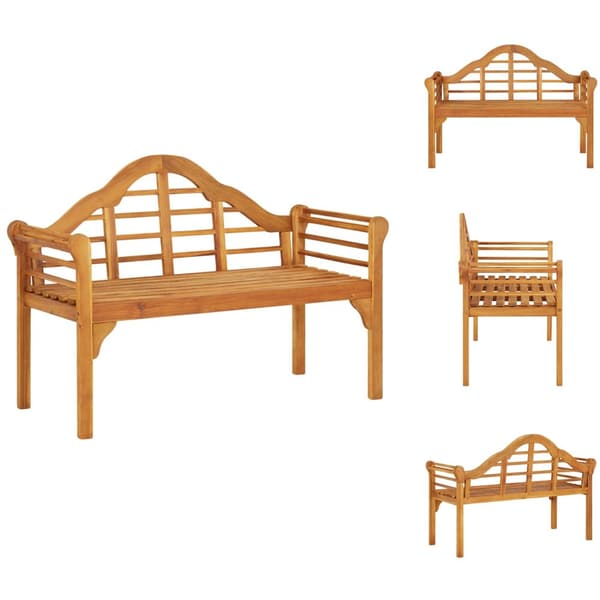 Trädgårdsbänkar - Living Trädgårdsbänk 125 cm massivt akaciaträ