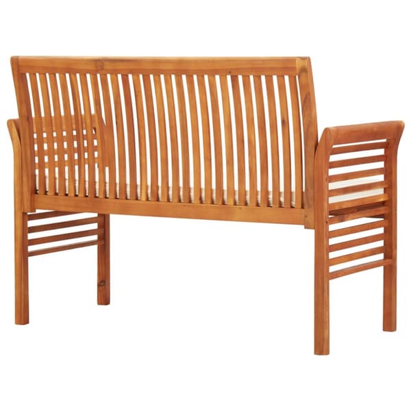 Puutarhapenkit - Living 2-istuttava Puutarhapenkki tyynyllä 120 cm täysi akasiapuu