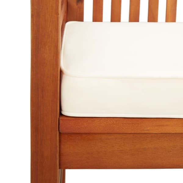 Puutarhapenkit - Living 2-istuttava Puutarhapenkki tyynyllä 120 cm täysi akasiapuu