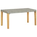Miniatyrbillede 2 af 7: Havebænke - Living havebænk 120 cm polyrattan og massivt akacietræ grå