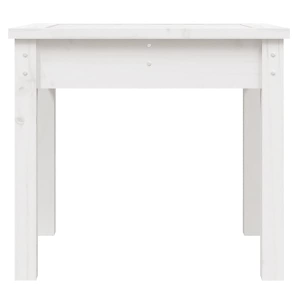 Havebænke - Living havebænk 50x44x45 cm massivt fyrretræ hvid