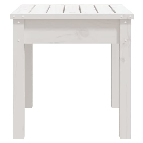 Havebænke - Living havebænk 50x44x45 cm massivt fyrretræ hvid