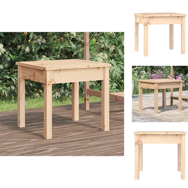 Havebænke - Living havebænk 50x44x45 cm massivt fyrretræ