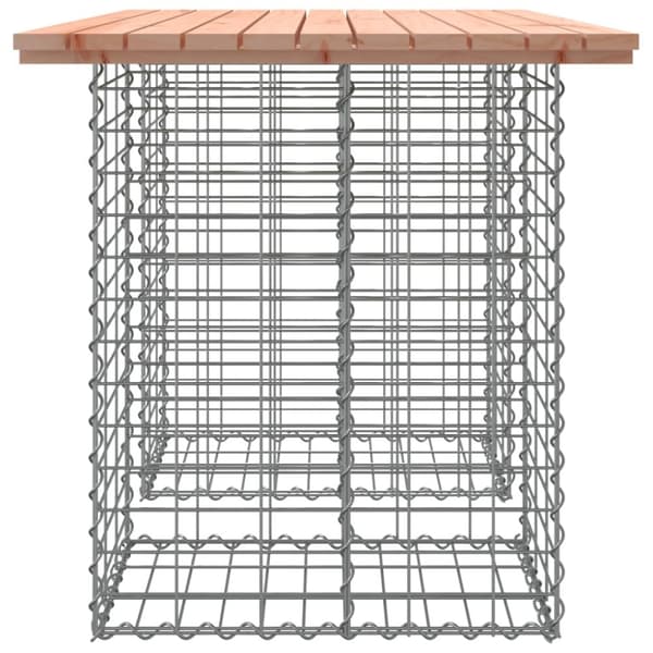 Havebænke - Living havebænk med gabiondesign 100x70x72 cm massivt douglasgran