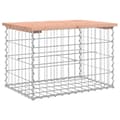 Miniatyrbild 3 av 9: Trädgårdsbänkar - Living Trädgårdsbänk gabion-design 63x44x42 cm massivt douglasträ