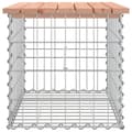 Miniatyrbild 5 av 9: Trädgårdsbänkar - Living Trädgårdsbänk gabion-design 63x44x42 cm massivt douglasträ