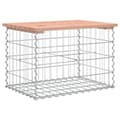 Miniatyrbild 6 av 9: Trädgårdsbänkar - Living Trädgårdsbänk gabion-design 63x44x42 cm massivt douglasträ