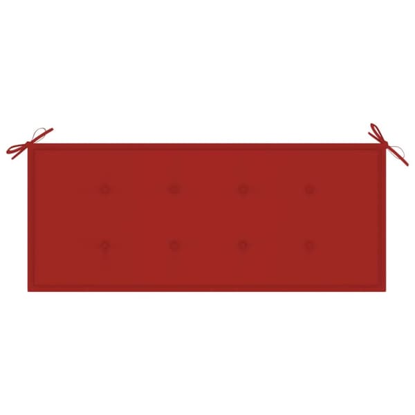 Trädgårdsbänkar - Living Hopfällbar trädgårdsbänk med dyna 118 cm bambu