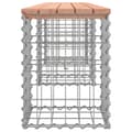 Miniatyrbillede 5 af 9: Havebænke - Living havebænk med gabiondesign 203x31x42 cm massivt douglasgran