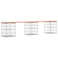 Miniatyrbillede 6 af 9: Havebænke - Living havebænk med gabiondesign 203x31x42 cm massivt douglasgran