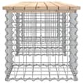 Miniatyrbillede 5 af 9: Havebænke - Living havebænk med gabiondesign 203x44x42 cm massivt fyrretræ