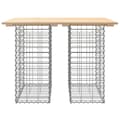 Miniatyrbild 4 av 9: Trädgårdsbänkar - Living Trädgårdsbänk gabion-design 100x70x72 cm massiv furu