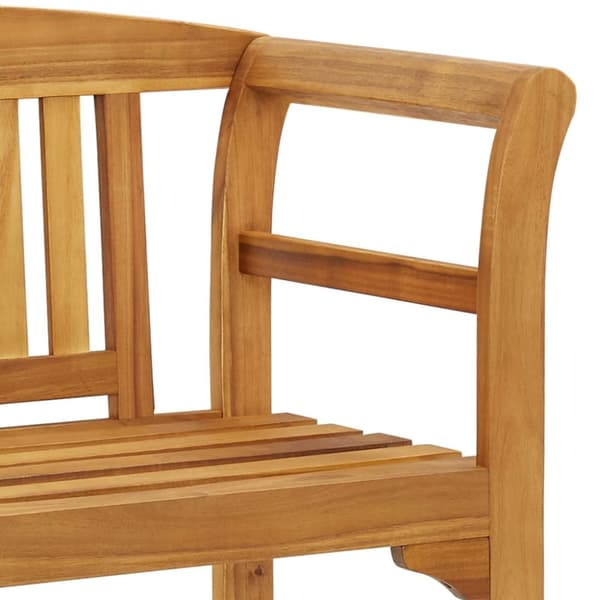 Havebænk 114 cm massivt akacietræ - Havebænk - Havebænke - Home & Living