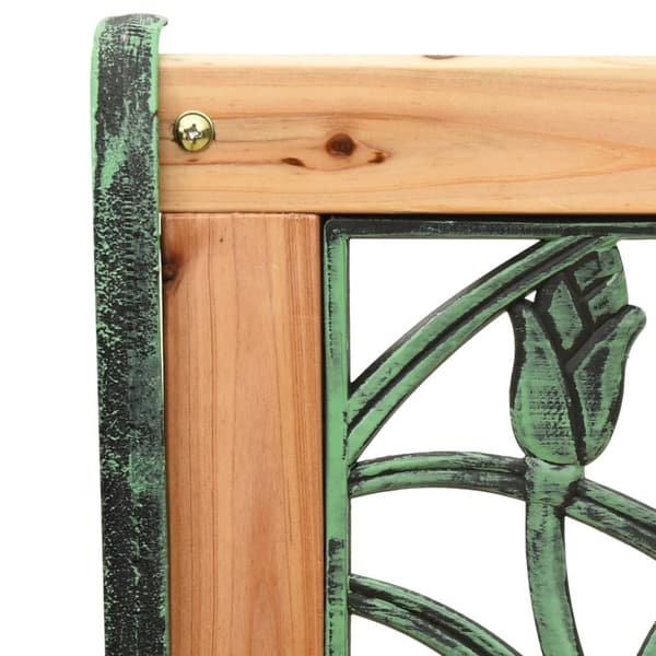 Trädgårdsbänk 122 cm gjutjärn och massivt granträ - Trädgårdsbänk - Utomhusbänk - Home & Living
