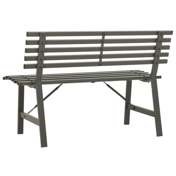 Havebænk 110 cm stål sort - Havebænk - Havebænke - Home & Living