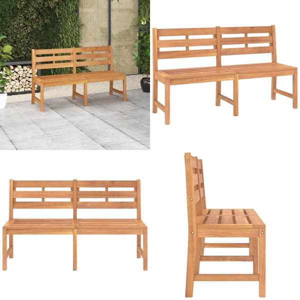 Puutarhapenkki 150 cm täysi tiikki - Puutarhapenkki - Puutarhapenkit - Home & Living