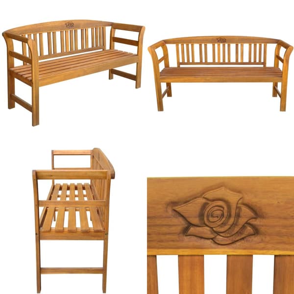 Puutarhapenkki 157 cm akaasiapuu - Puutarhapenkki - Puutarhapenkit - Home & Living