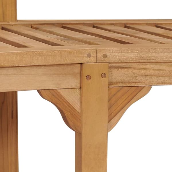 Bananbænk 180 cm massivt teaktræ - Havebænk - Havebænke - Home & Living