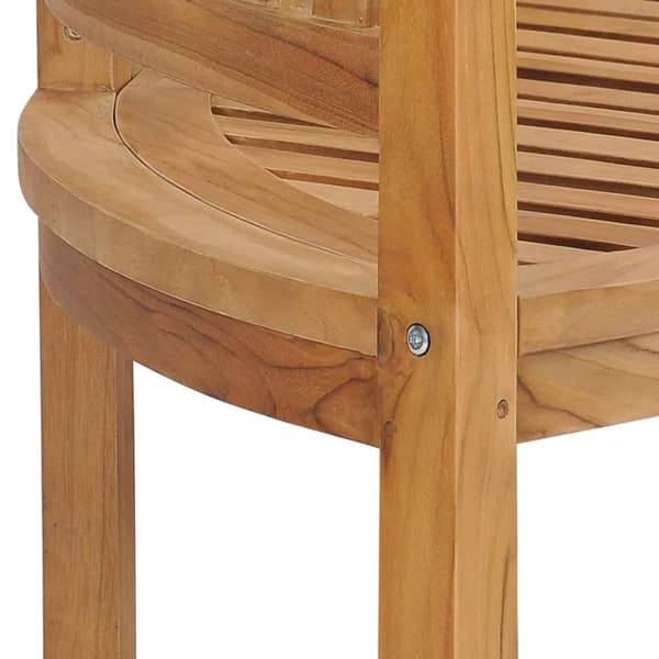 Bananbænk 180 cm massivt teaktræ - Havebænk - Havebænke - Home & Living