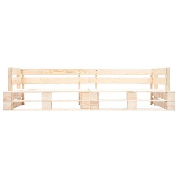 2-personers pallesofa til haven træ naturfarvet - Pallesofa - Pallesofaer - Home & Living