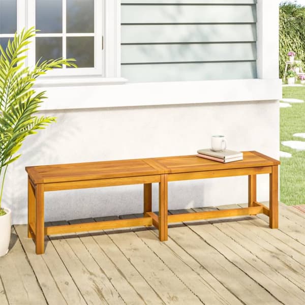 Havebænk 150x35x45 cm massivt akacietræ - Havebænk - Havebænke - Home & Living