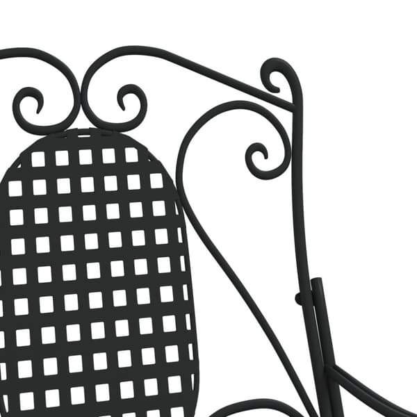 Gyngebænk 84 cm stål sort - Bænk Med Gyngefunktion - Bænke Med Gyngefunktion - Home & Living