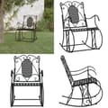 Miniatyrbillede 1 af 9: Gyngebænk 84 cm stål sort - Bænk Med Gyngefunktion - Bænke Med Gyngefunktion - Home & Living