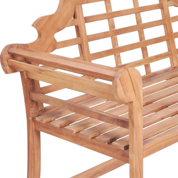 Puutarhapenkki 127x58,5x92,5 cm täysi tiikki - Penkki - Penkit - Home & Living