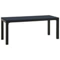 Miniatyrbillede 3 af 7: Havebænk 110 cm stål og WPC sort - Havebænk - Havebænke - Home & Living