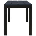 Miniatyrbillede 5 af 7: Havebænk 110 cm stål og WPC sort - Havebænk - Havebænke - Home & Living