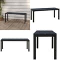 Miniatyrbillede 1 af 7: Havebænk 110 cm stål og WPC sort - Havebænk - Havebænke - Home & Living