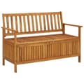 Pikkukuva 2 / 9: Puutarhan säilytyspenkki 120 cm täysi akaasiapuu - Penkki - Penkit - Home & Living