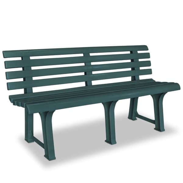 Havebænk 145,5 cm plastik grøn - Havebænk - Havebænke - Home & Living