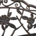 Miniatyrbild 8 av 8: Cafébänk 100 cm brons gjuten aluminium - Trädgårdsbänk - Trädgårdsbänkar - Home & Living