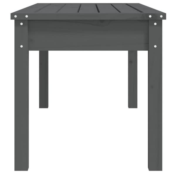 Trädgårdsbänk grå 109x44x45 cm massiv furu - Trädgårdssoffa -trädgård Soffa - Trädgårdssoffor - Home & Living