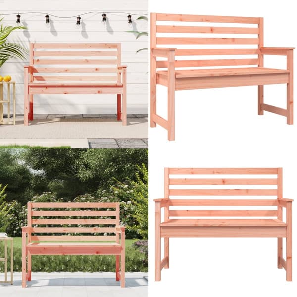 Trädgårdsbänk 109x48x91,5 cm massivt douglasträ - Trädgårdssoffa -trädgård Soffa - Trädgårdssoffor - Home & Living