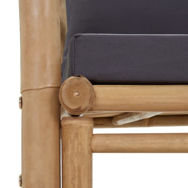 Trädgårdsbänk med dynor 115 cm bambu - Trädgårdsbänk - Trädgårdsbänkar - Home & Living