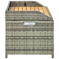 Miniatyrbillede 5 af 9: Havebænk med opbevaring 120 cm polyrattan grå - Opbevaringsbænk - Opbevaringsbænke - Home & Living