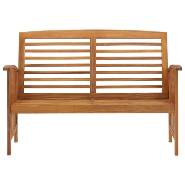 Trädgårdsbänk 119 cm massivt akaciaträ - Trädgårdsbänk - Trädgårdsbänkar - Home & Living